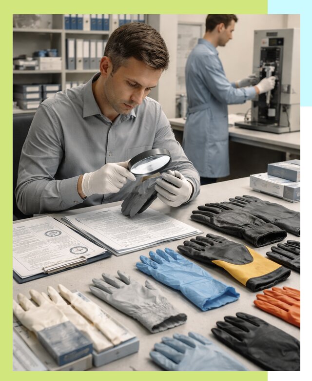 Сертификация перчаток и средств защиты продукции в Феодосии