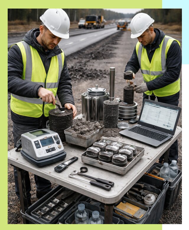 Сертификация асфальта: испытания и подтверждение в Феодосии