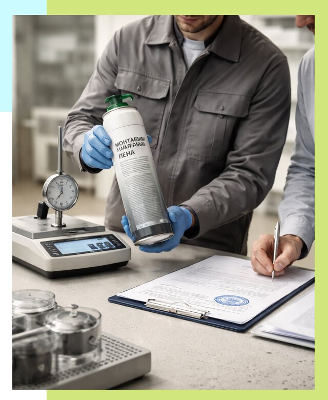 Сертификация монтажной пены в Феодосии от 15237 р. | Алешин-Фдс