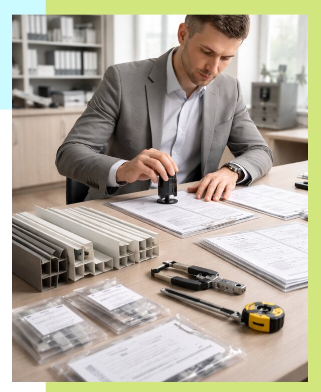 Сертификация ПВХ продукции в Феодосии от 8634 р., Алешин-Фдс