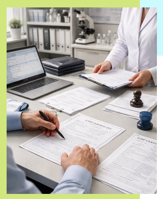 Оформление сертификата GMP в Феодосии для фармпроизводства