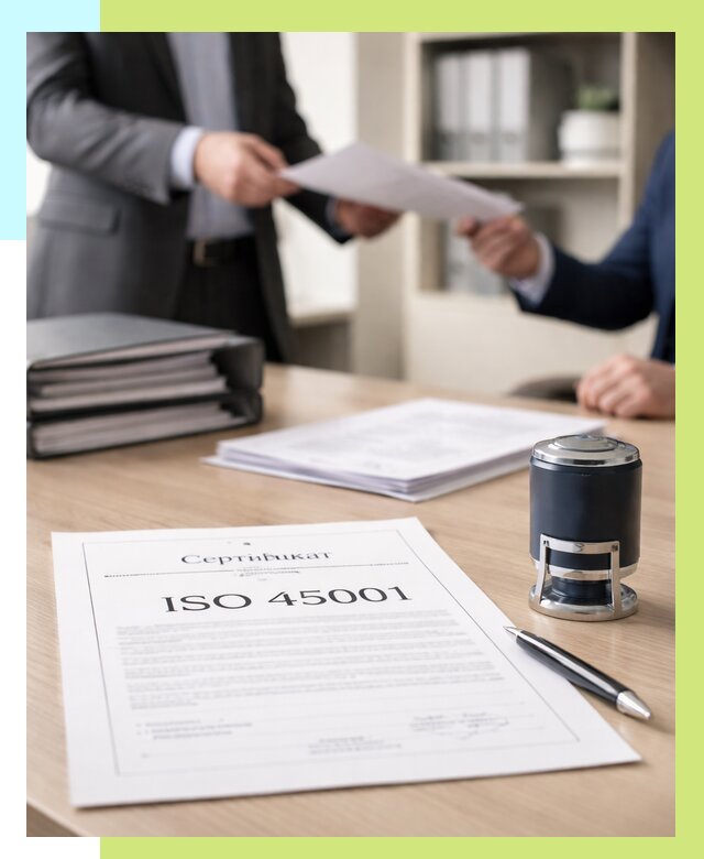 Сертификат ISO 45001 в Феодосии под ключ от 45711 р. | Алешин-Фдс