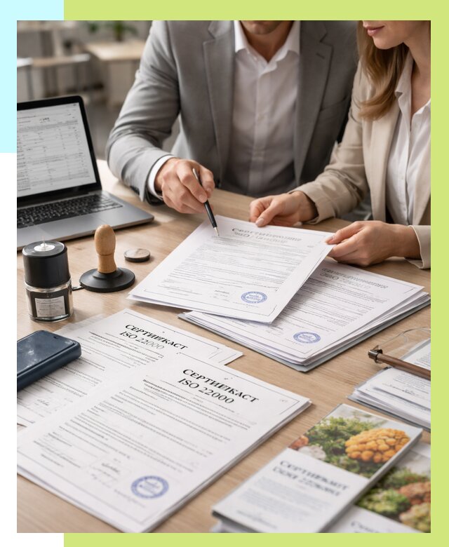 Сертификат ISO 22000 в Феодосии от 40632 р. под ключ | Алешин-Фдс